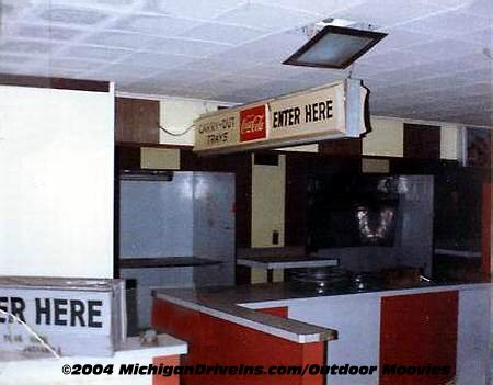 Starlite Drive-In Theatre - Starlite Inside Snackbar 1987 Courtesy Outdoor Moovies (newer photo)